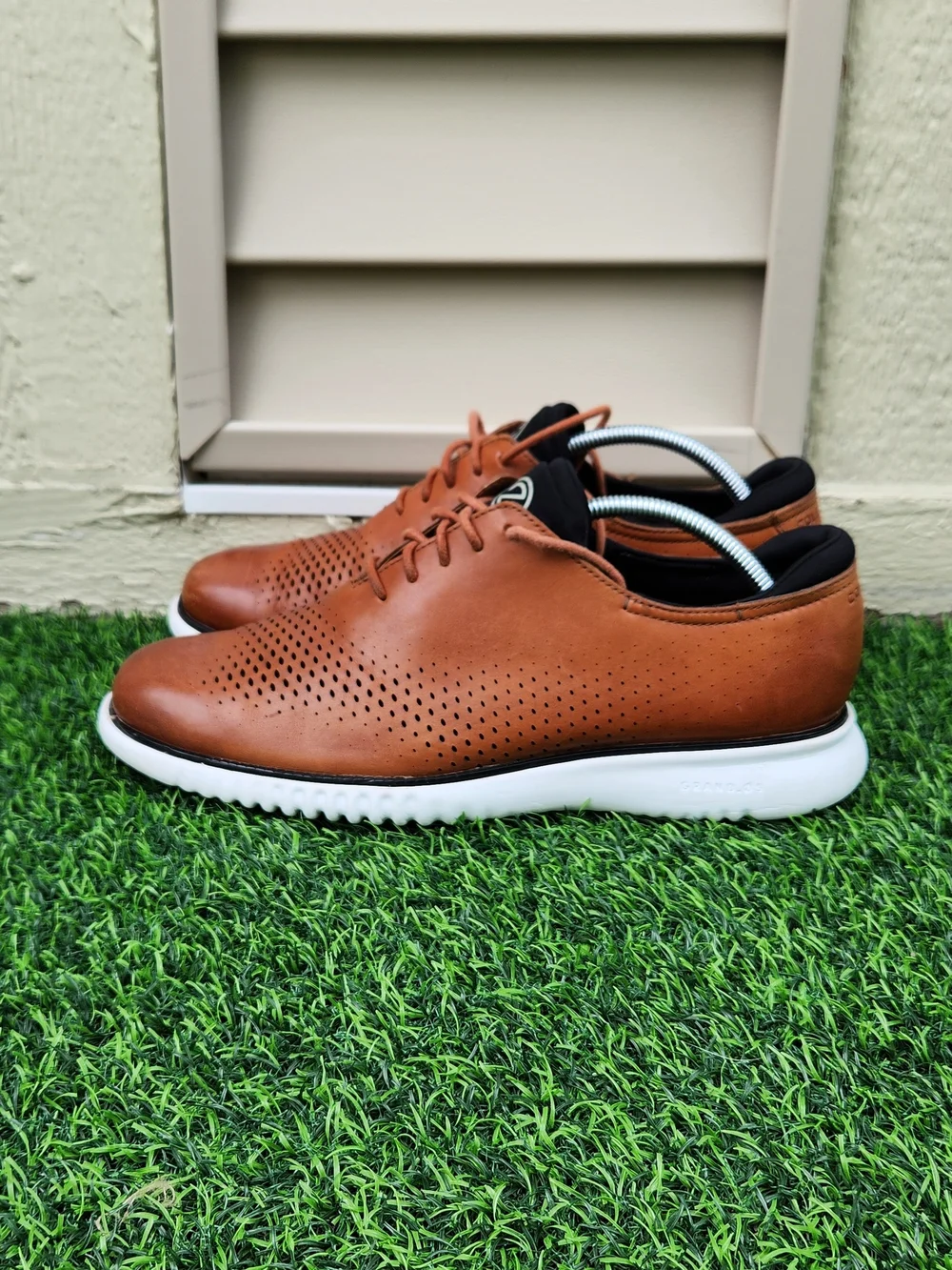 Cole Haan 2.Zerogrand Laser Wing Tip Oxford Lined Men's Size 10.5